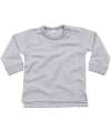 BZ31 BabyBugz Baby Sweatshirt heather Marl colour image